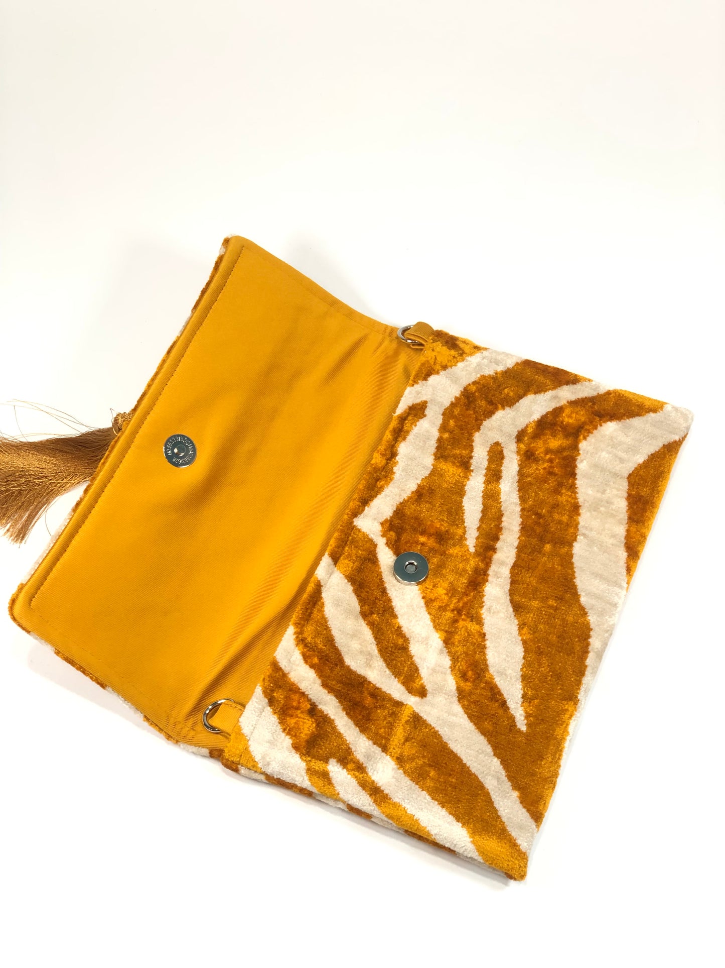 Cartera Zebra Mostaza