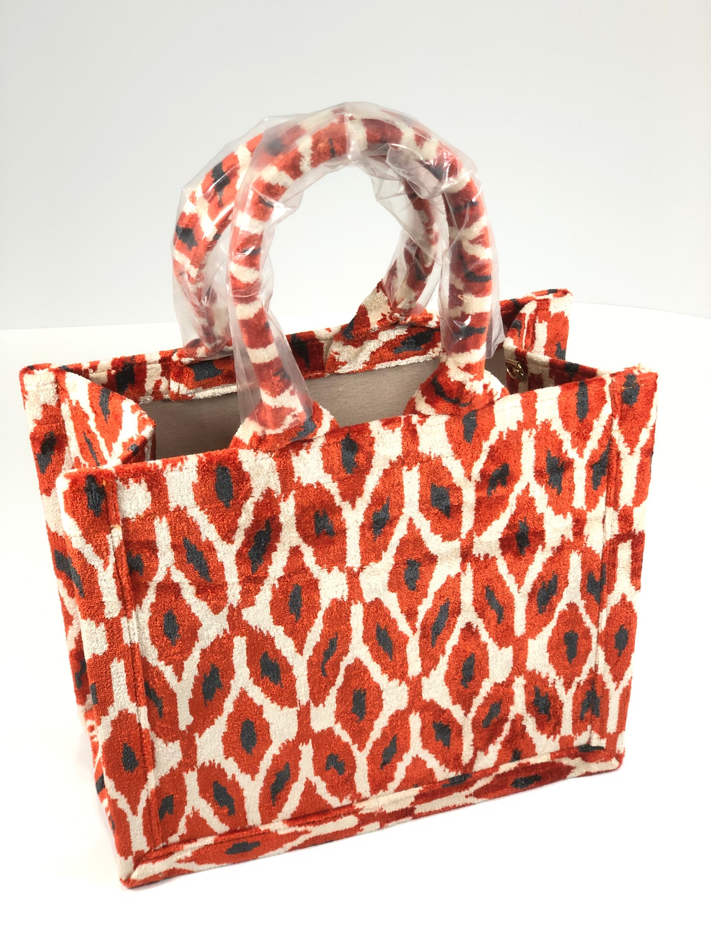 Bolso Tote Leopar Rojo