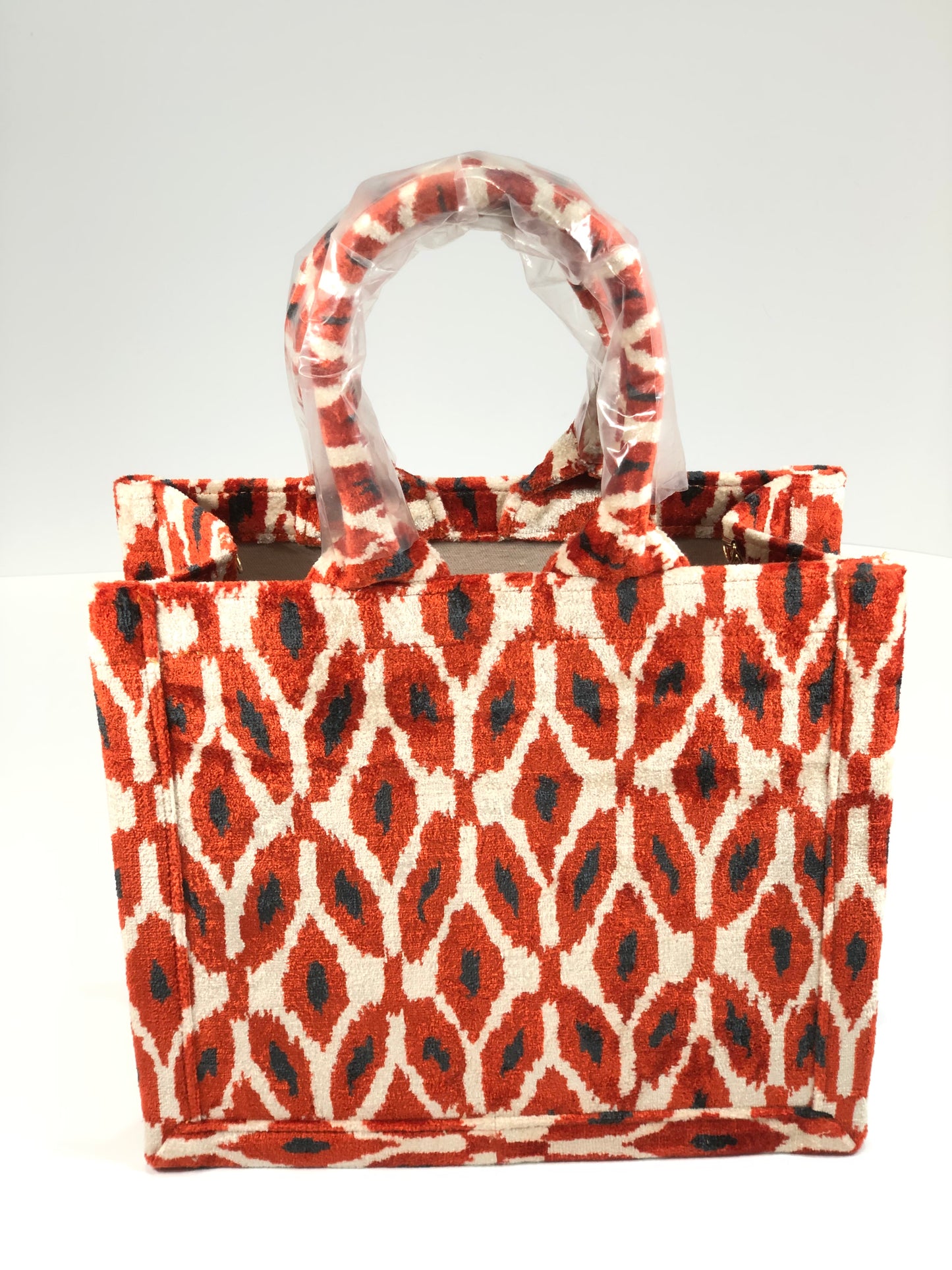 Bolso Tote Leopar Rojo