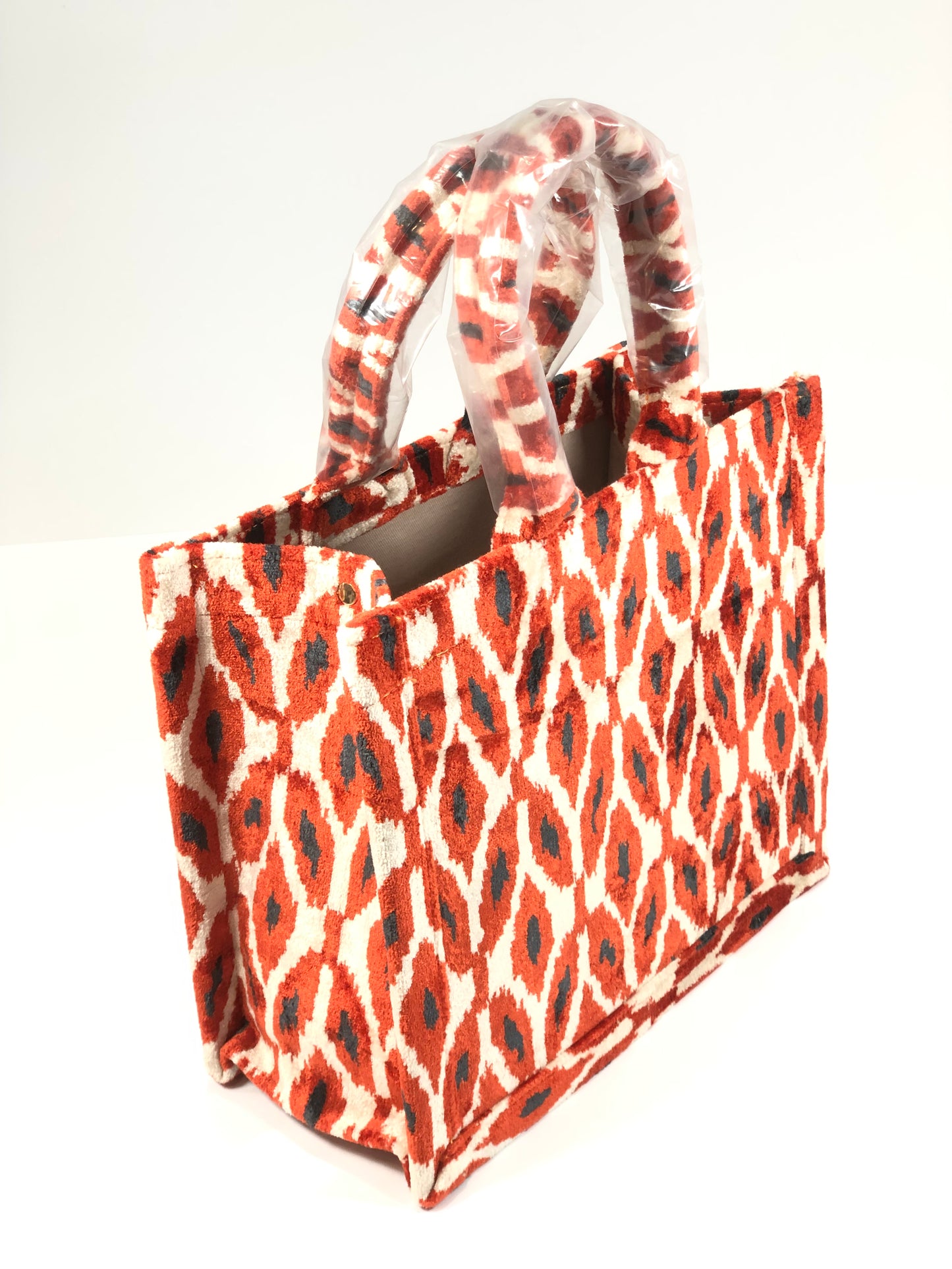 Bolso Tote Leopar Rojo