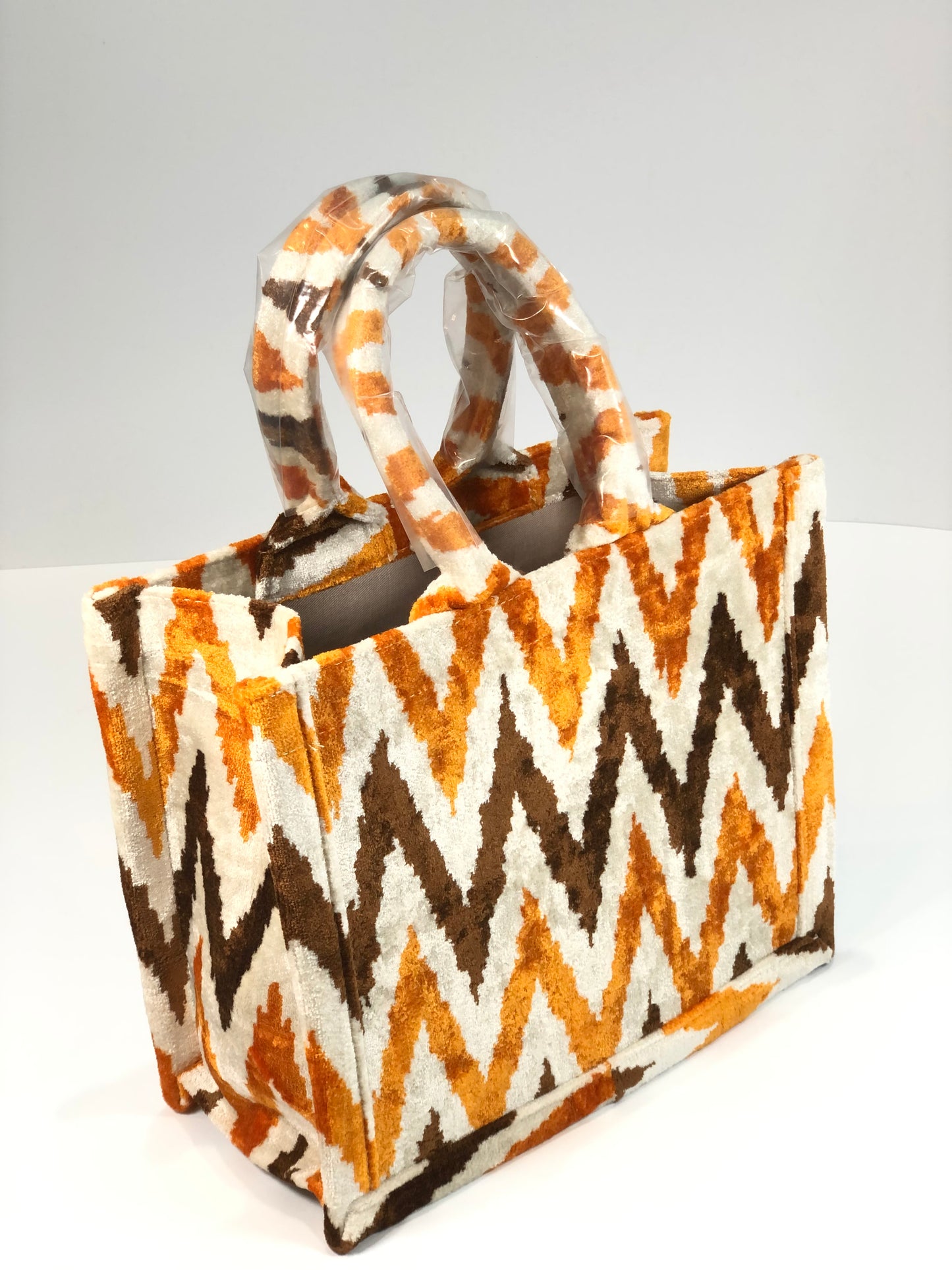 Bolso Tote Zigzag Mostaza