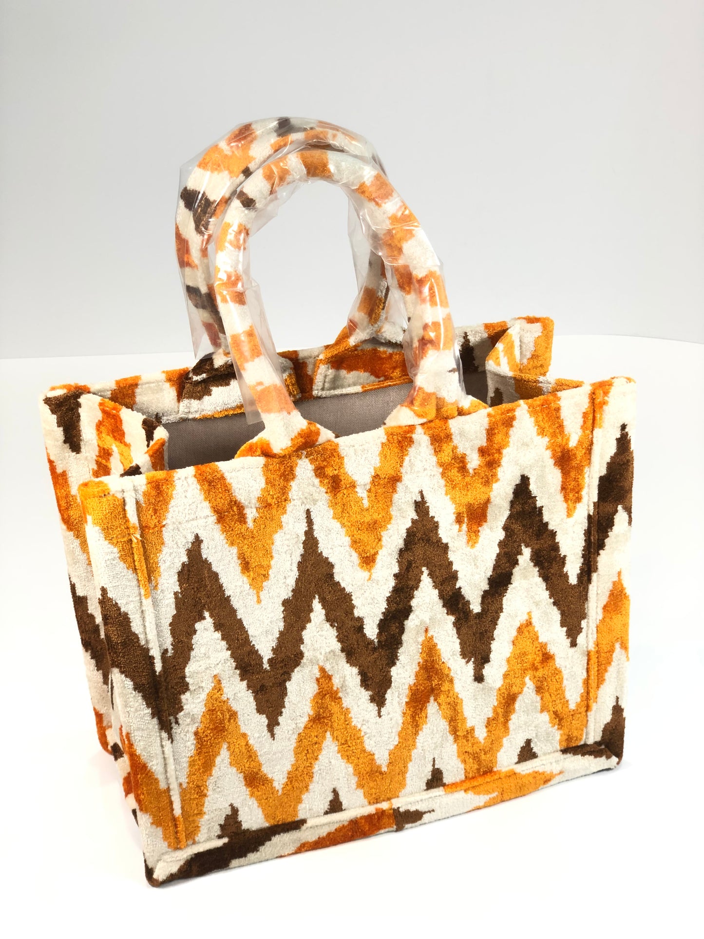 Bolso Tote Zigzag Mostaza