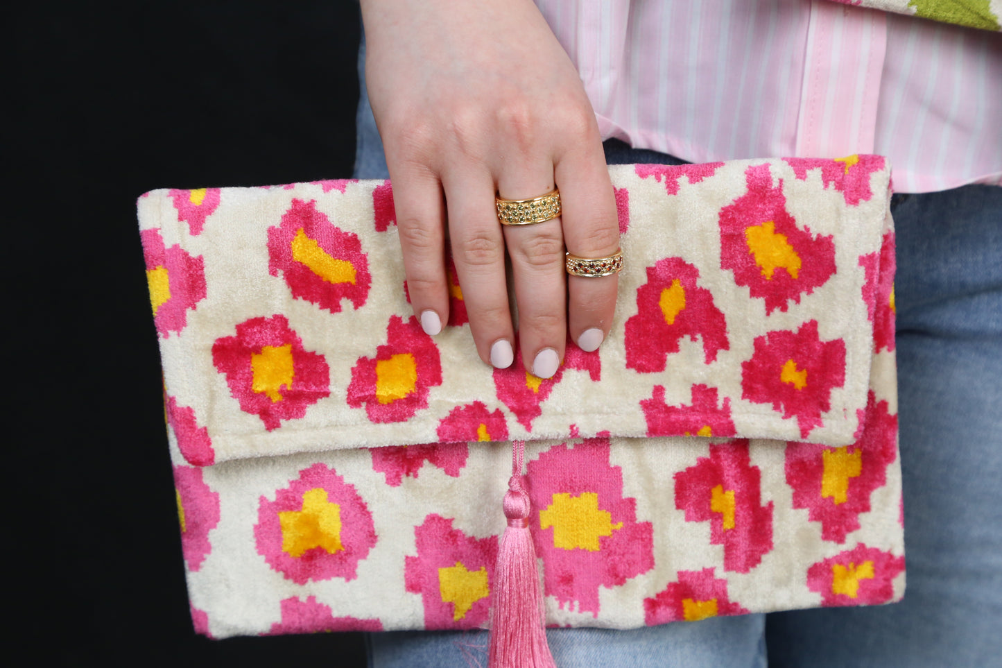 Cartera Manchas Rosa