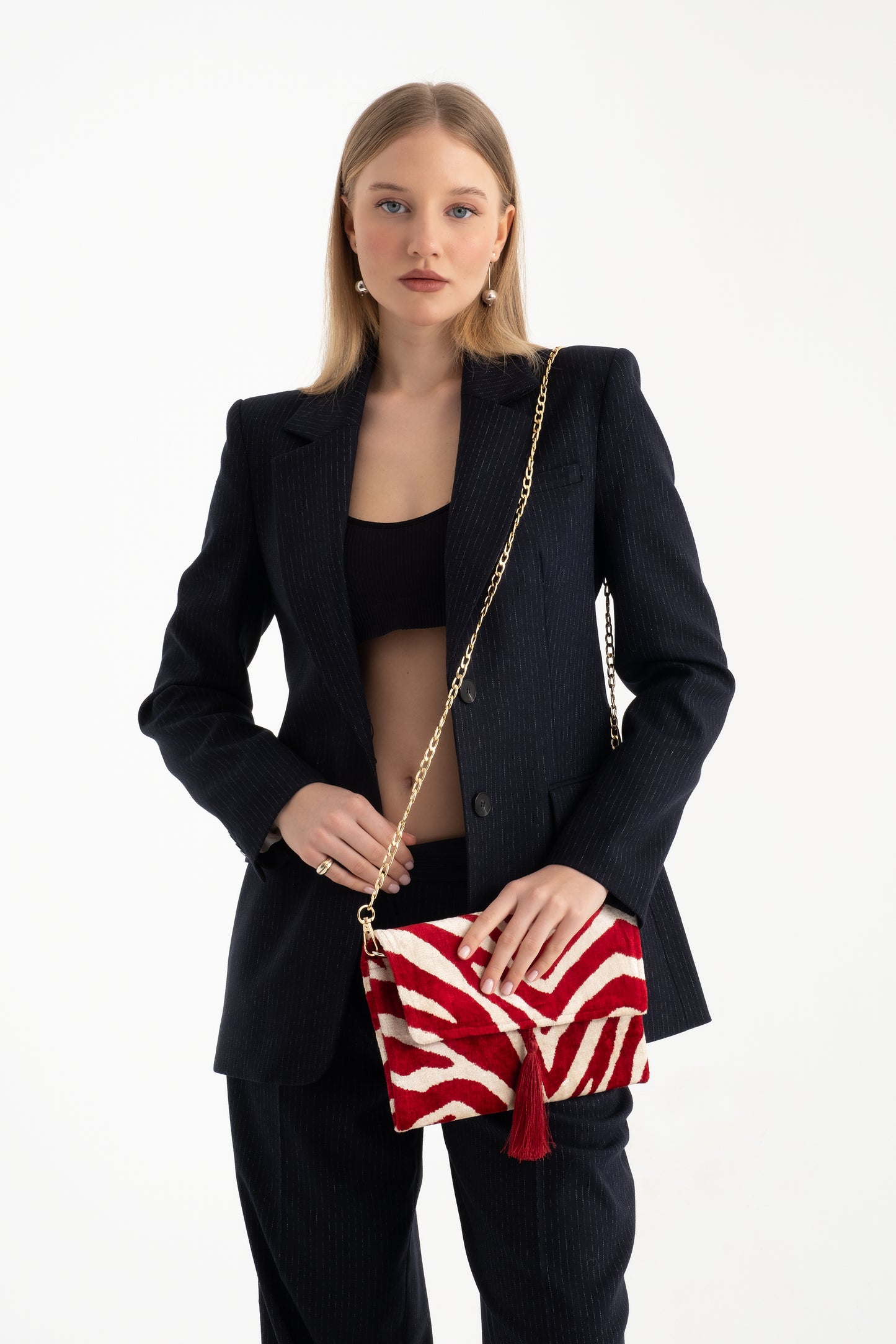 Cartera Zebra Rojo